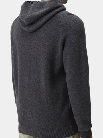 Macade Golf Signature Knit Hoodie Pullover Strick grau