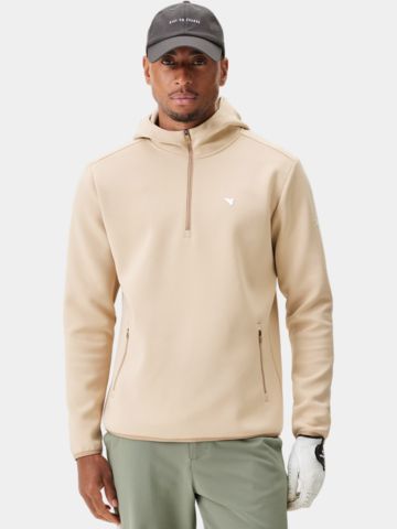 Macade Golf  Mikina s kapucí Therma Zip Stretch Midlayer písek
