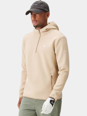 Macade Golf  Mikina s kapucí Therma Zip Stretch Midlayer písek