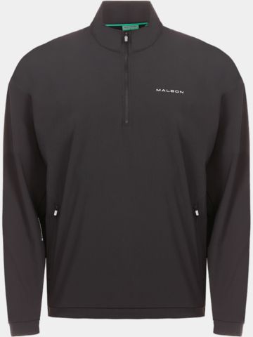 Malbon PERFORMANCE QUARTER ZIP SHELL PULLOVER Langarm Windshirt schwarz
