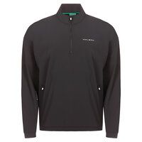 Malbon PERFORMANCE QUARTER ZIP SHELL PULLOVER Long sleeve windshirt black