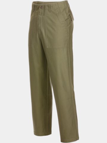 Malbon  Dlouhé kalhoty BRAXTON PANT olivová