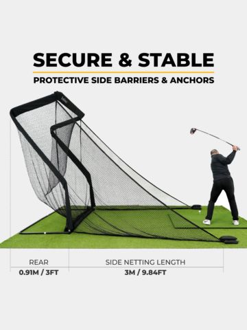 Sim Space Deluxe Home Übungsnetz XL schwarz