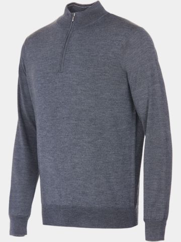 Peter Millar AUTUMN CREST QUARTER-ZIP Troyer Strick dunkelgrau