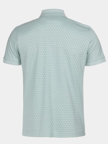 BOSS PL_GOC Chip Pattern Halbarm Polo grün