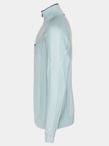 BOSS  KN_GOC Hydro QZ Troyer Knit green