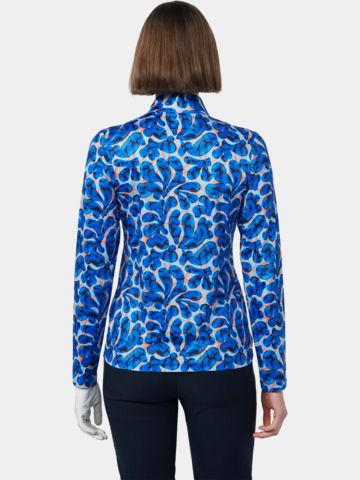 Daily Sports SHEERMOTION LS Half Zip Stretch Unterzieher blau