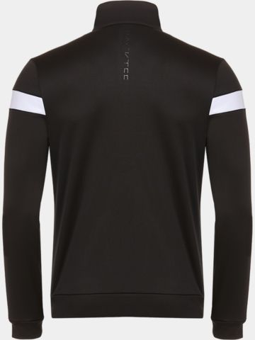 Backtee Mens Full Zip Shield Midlayer Jacke schwarz