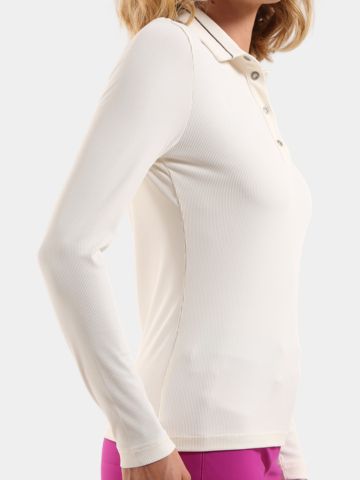 Chervo  ACUME Langarm Polo offwhite