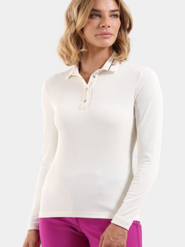 Chervo  ACUME Langarm Polo offwhite