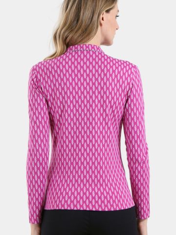 Chervo  AFFARE Langarm Polo pink