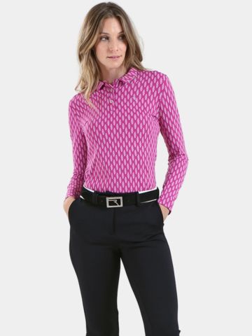 Chervo  AFFARE Langarm Polo pink