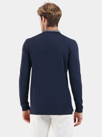 Chervo  ABBAZIA Langarm Polo navy