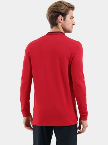 Chervo  ABBAZIA Langarm Polo rot