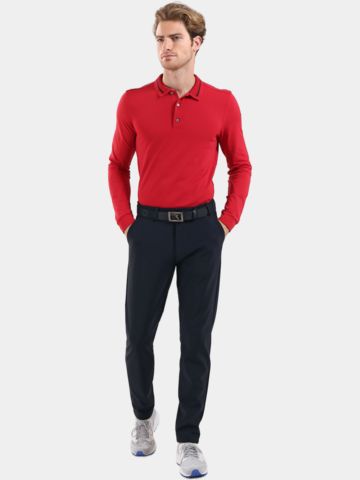 Chervo  ABBAZIA Langarm Polo rot