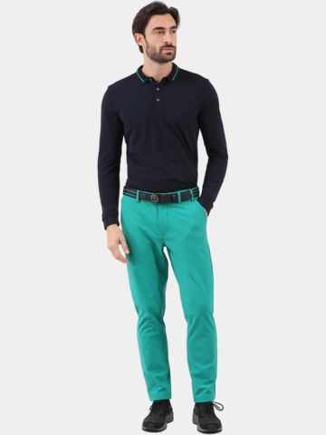 Chervo  ABBAZIA Langarm Polo schwarz