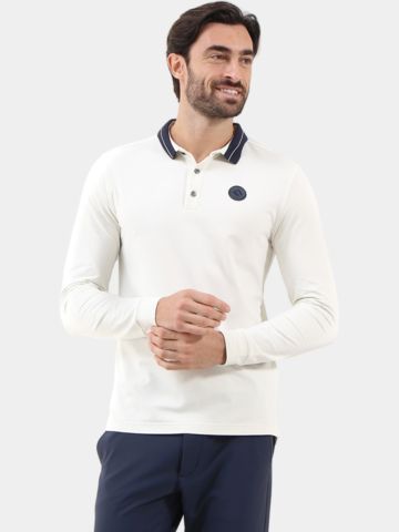 Chervo AFFRANTO Langarm Polo offwhite