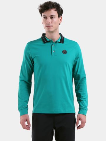 Chervo AFFRANTO Langarm Polo petrol