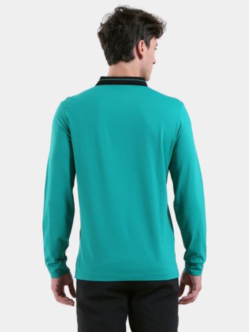 Chervo  AFFRANTO long sleeve polo petrol