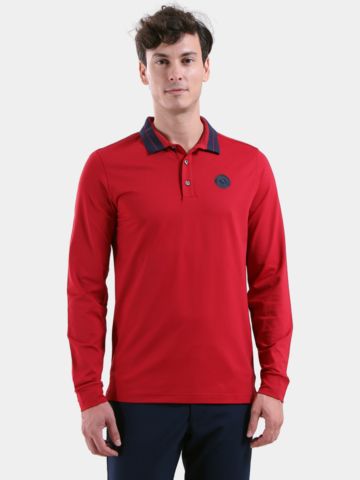 Chervo  AFFRANTO Langarm Polo rot