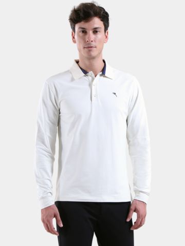 Chervo  AROMATICO Langarm Polo offwhite