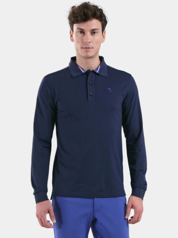 Chervo  AROMATICO Langarm Polo navy