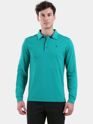 Chervo  AROMATICO Langarm Polo petrol