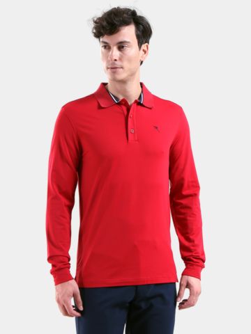 Chervo  AROMATICO Langarm Polo rot