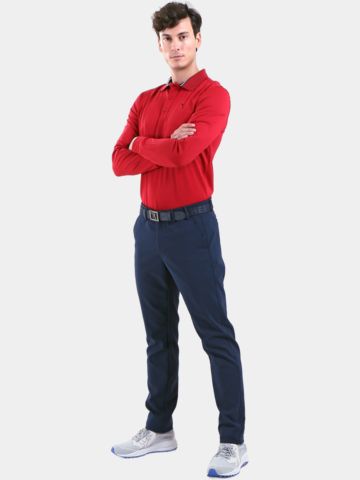 Chervo  AROMATICO Langarm Polo rot