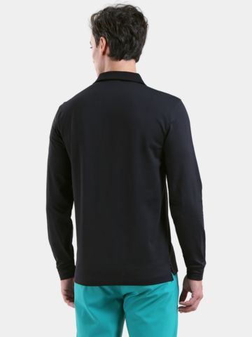 Chervo  AROMATICO Langarm Polo schwarz