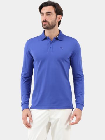 Chervo  AROMATICO Langarm Polo kobalt