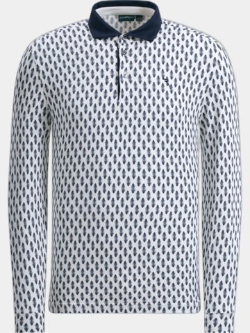 Chervo ARRIVISTA Langarm Polo weiß