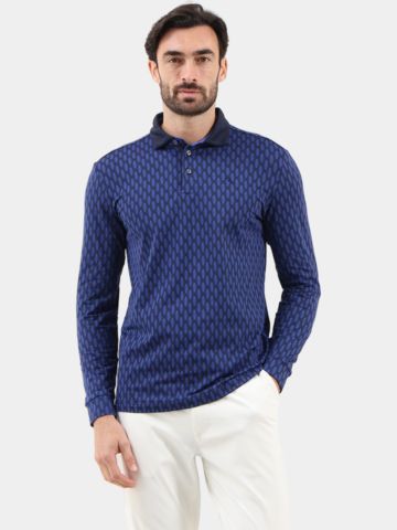 Chervo ARRIVISTA Langarm Polo blau