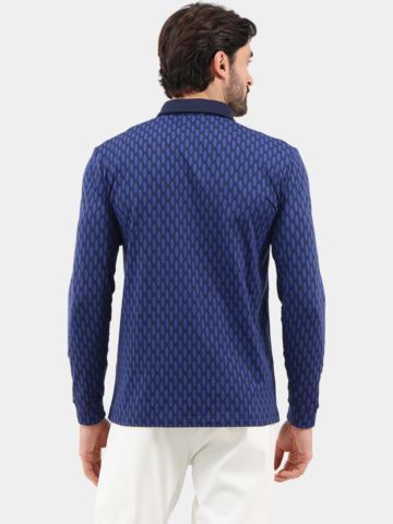 Chervo  ARRIVISTA long sleeve polo blue