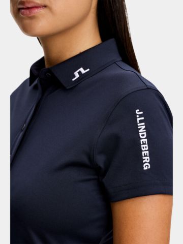J.Lindeberg Tour Tech Halbarm Polo navy