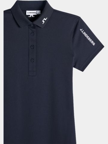 J.Lindeberg Tour Tech Halbarm Polo navy