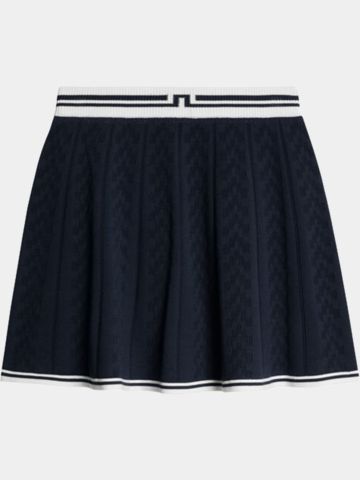 J.Lindeberg Pamela Pointelle Knitted kurz Skort navy