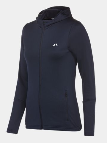 J.Lindeberg SMU Arial Zip Hood Stretch Jacke navy