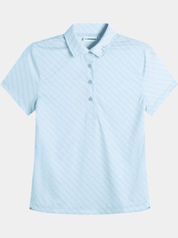 J.Lindeberg Caitlyn Halbarm Polo blau