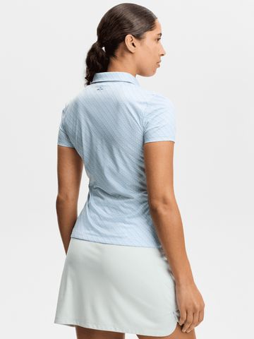 J.Lindeberg Caitlyn Halbarm Polo blau