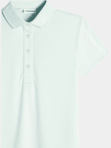 J.Lindeberg Tour Tech Halbarm Polo hellblau