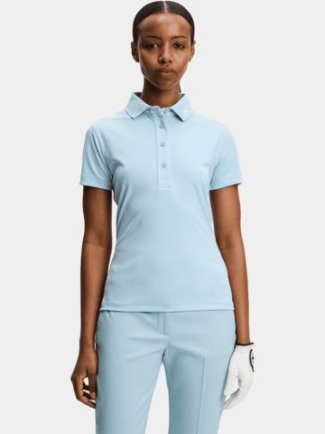 J.Lindeberg Tour Tech Halbarm Polo blau