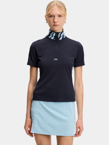 J.Lindeberg Pip Halbarm Polo navy