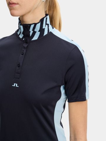 J.Lindeberg Pip Halbarm Polo navy