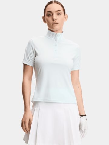 J.Lindeberg Pip Halbarm Polo hellblau