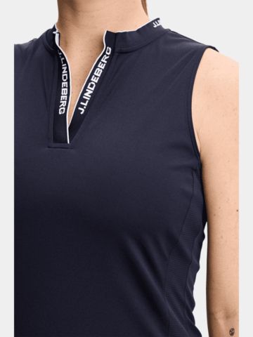 J.Lindeberg Leya Sleeveless Top ohne Arm Polo navy