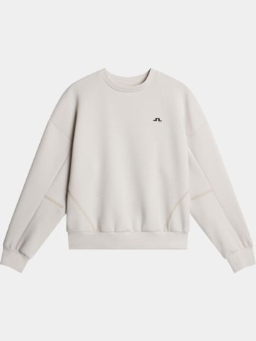 J.Lindeberg Aura Crew Neck Stretch Midlayer sand