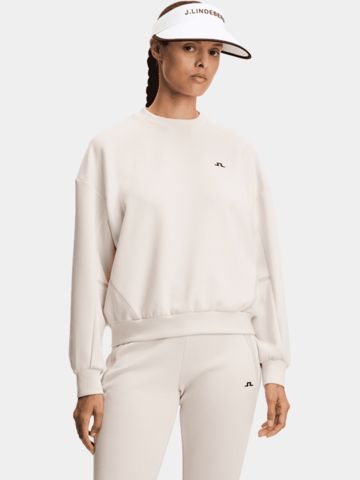 J.Lindeberg Aura Crew Neck Stretch Midlayer sand