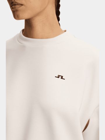 J.Lindeberg Aura Crew Neck Stretch Midlayer sand
