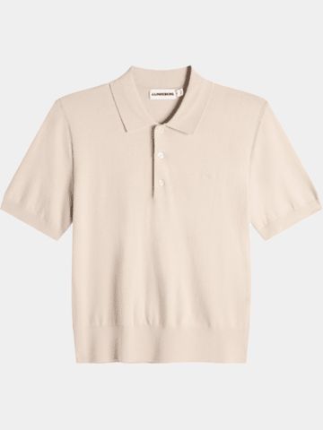 J.Lindeberg Blake Knit Strick Polo sand